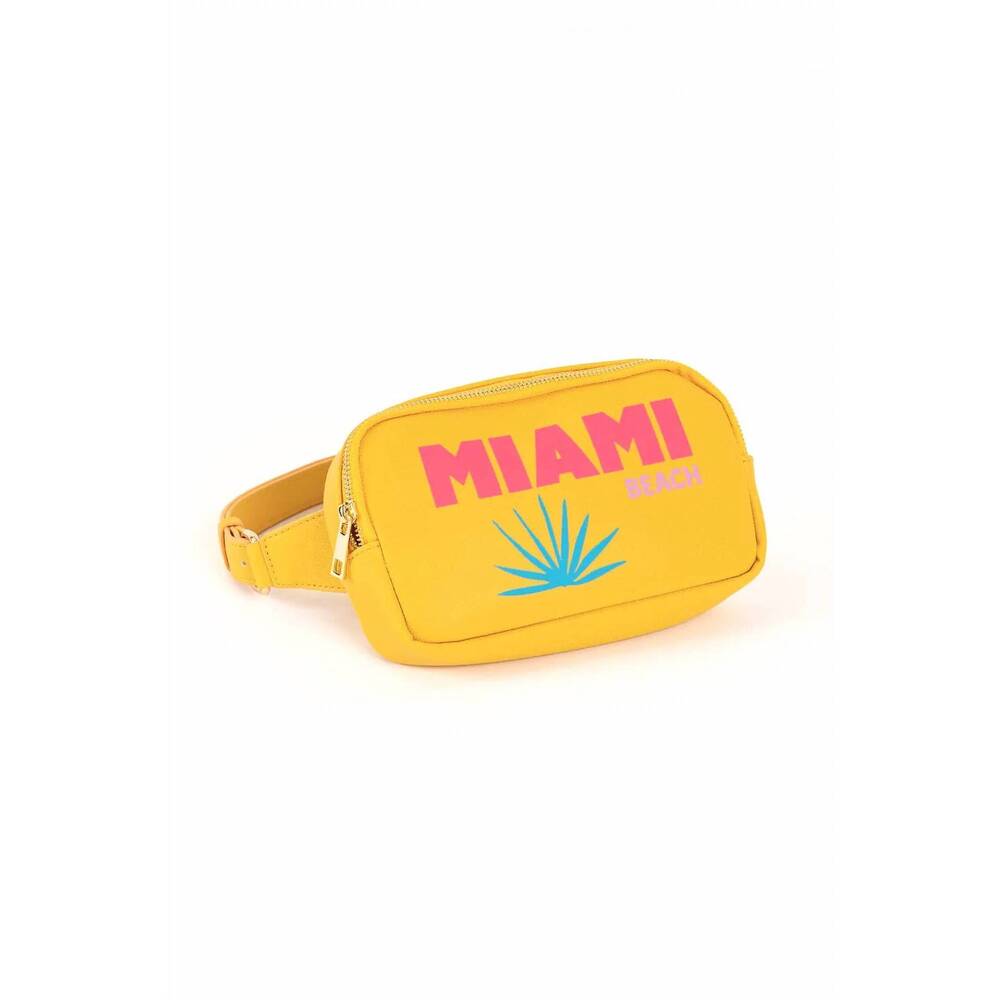 NEW LA TRADING CO women's franny fanny pack miami bag in lemon yellow